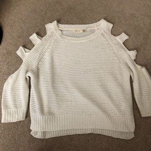RD Style White Knitted Sweater